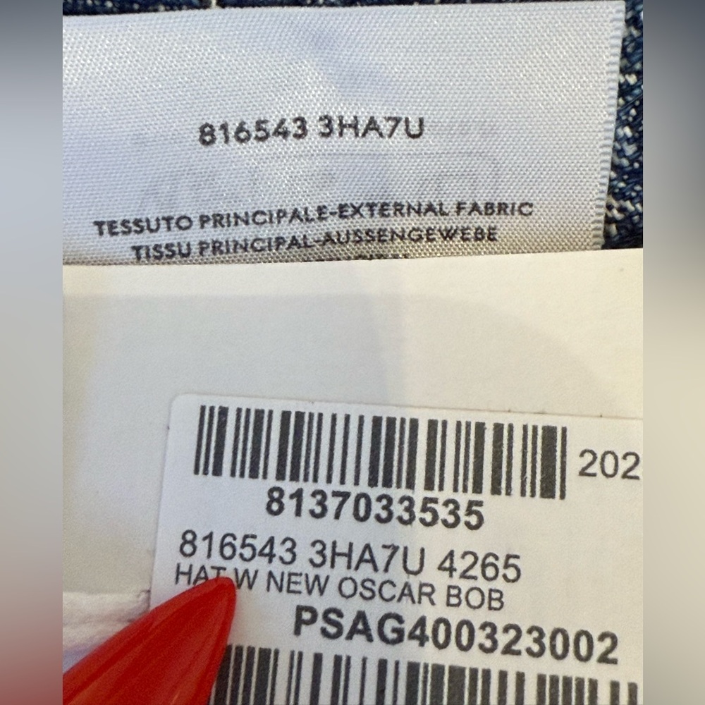 Gucci Denim and Tan Monogram Bucket Hat size M brand new tags 100%  authentic - Picture 4 of 17